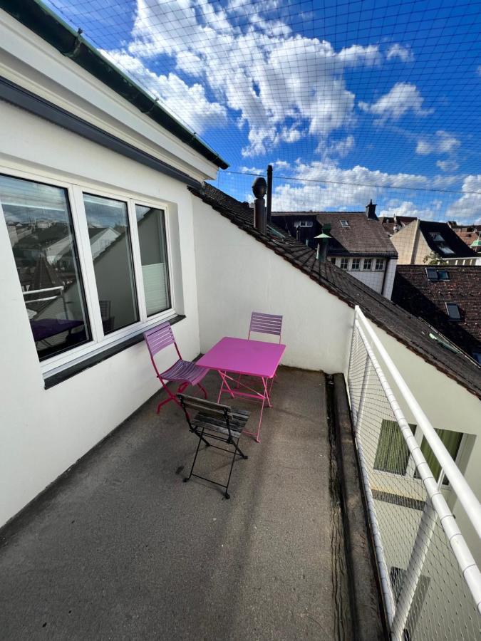 City Center Rooftop Balcony-Studio At Town Hall Basel Exterior foto