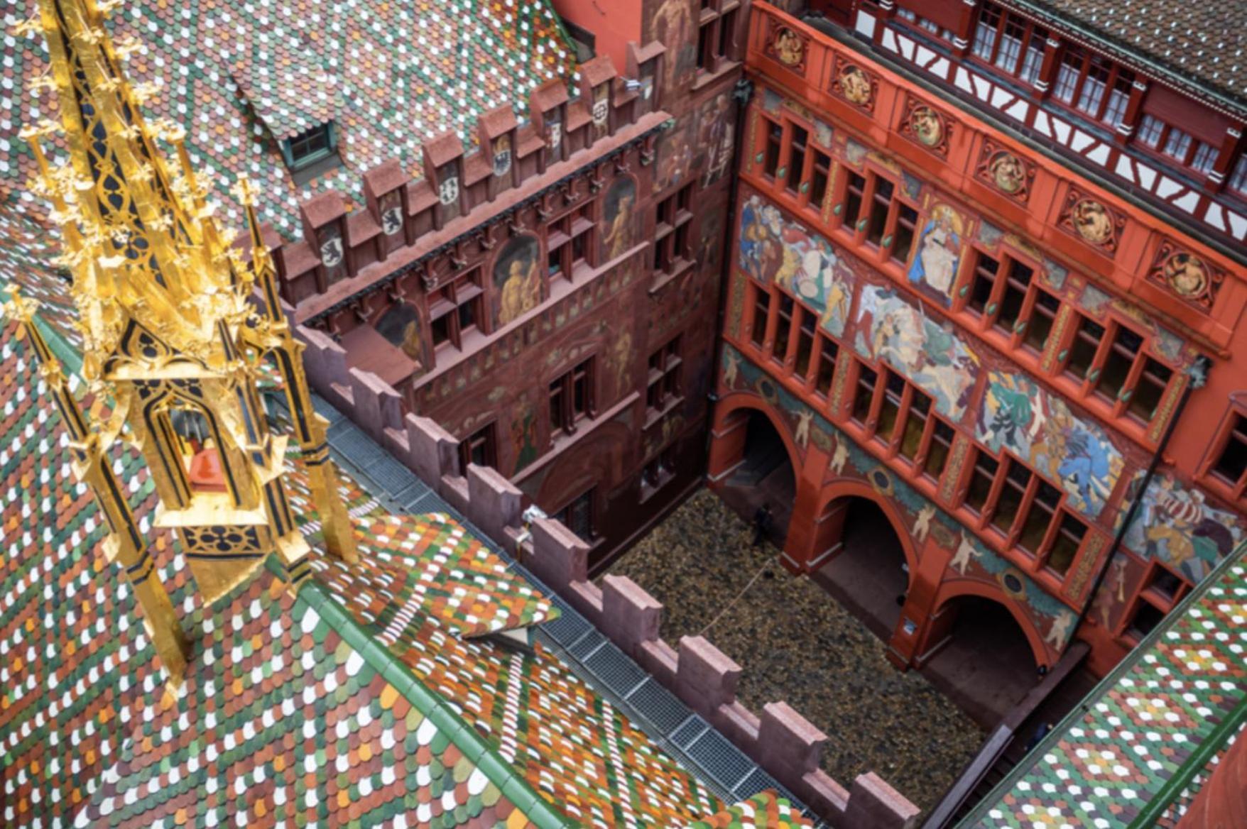 City Center Rooftop Balcony-Studio At Town Hall Basel Exterior foto